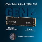 Crucial 4TB P3 Plus NVMe PCIe 4.0 M.2 Internal SSD CT4000P3PSSD8