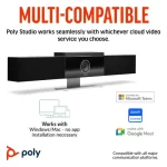 HP POLY Studio USB Video Bar Conferencias  842D4AA#ABA - Imagen 2