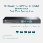TP-Link TL-SG2218 Switch Gigabit 16 puertos 2 ranuras SFP TL-SG2218