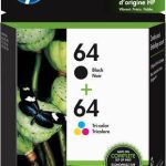 HP 64 negro/tricolor pack 2 unidades X4D92AN