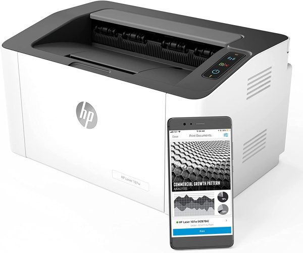 HP LaserJet 107w Impresora Laser MONOCROMATICA 20PPM 4ZB78A - Imagen 4