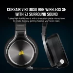 Corsair Virtuoso audifonos inalámbricos RGB 7.1 CA-9011180-NA - Imagen 3