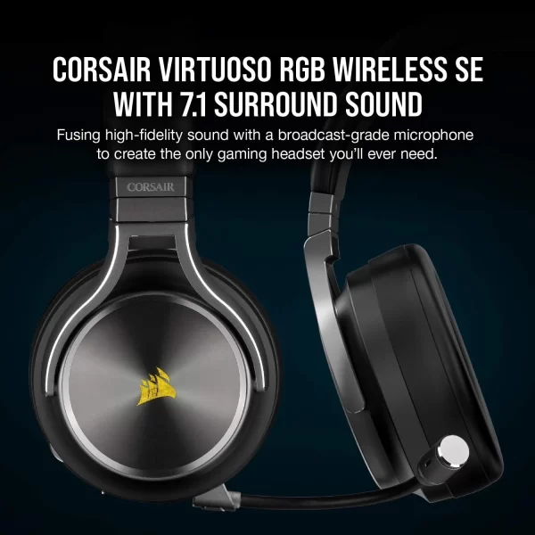 Corsair Virtuoso audifonos inalámbricos RGB 7.1 CA-9011180-NA - Imagen 3