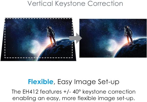 Optoma EH412 1080P HDR DLP Proyector profesional EH412 - Imagen 2