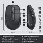 Logitech MX Anywhere 3 Mouse compacto 910-005833 - Imagen 4