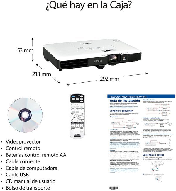Proyector Epson PowerLite 1780W V11H795020 - Imagen 4