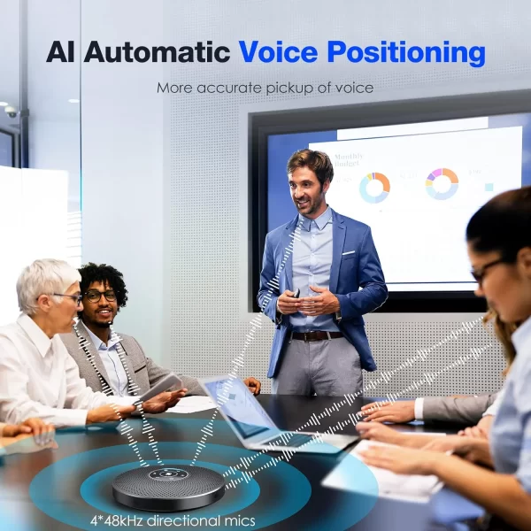 EMEET Altavoz Bluetooth M2 Max conferencias  4 MIC M2 Max - Imagen 2