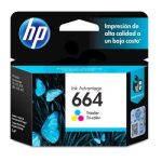 HP 664 Cartucho Tricolor 100 Páginas F6V28AL