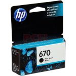 HP 670 negra Original Negro CZ113A