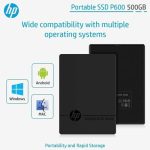 HP P600 500 GB portátil USB 3.1 externo SSD 3XJ07AA#ABL