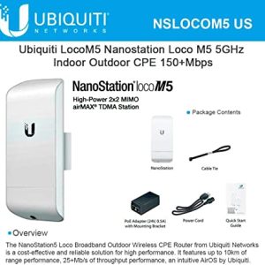 ¡Oferta! Ubiquiti LOCOM5 NanoStation airMAX CPE LocoM5