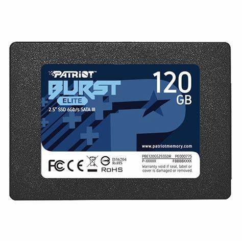 PATRIOT_PBE120GS25SSDR.jpg Disco SSD PATRIOT Burst Elite 2.5" 120GB SATA 3 PBE120GS25SSDR - Imagen 1