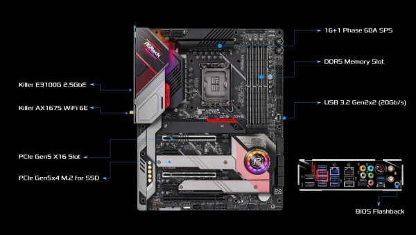 ASROCK Z690 PG VELOCITA DDR5 LGA 1700  90-MXBH50-A0UAYZ - Imagen 2