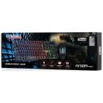 KIT TECLADO MOUSE ARGOM COMBAT GAMING USB ESPAÑOL ARG-KB-2051BK - Imagen 2