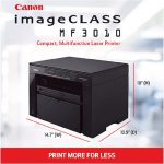 CANON IMAGECLASS MF3010 MULTIFUNCIONAL LÁSER NEGRO 5252B037AA - Imagen 2