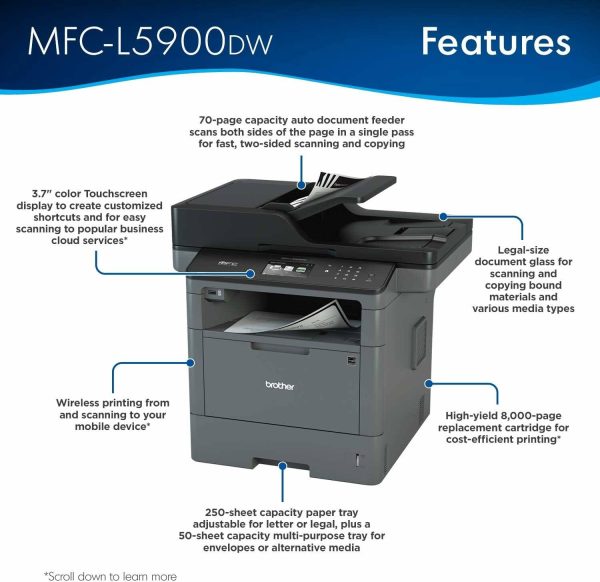 Brother láser multifunción Business MFC-L5900DW - Imagen 2