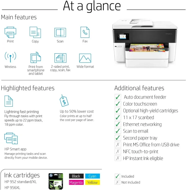 HP OfficeJet 7740 Multifuncional Tabloide G5J38A - Imagen 7