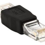 ADAPTADOR  CONECTOR USB HEMBRA A MACHO ETHERNET RJ45 6AC3538