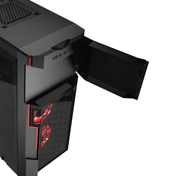 Azza Crimson 211G CSAZ-211G: Una carcasa de PC para jugadores con estilo y rendimiento - Imagen 3