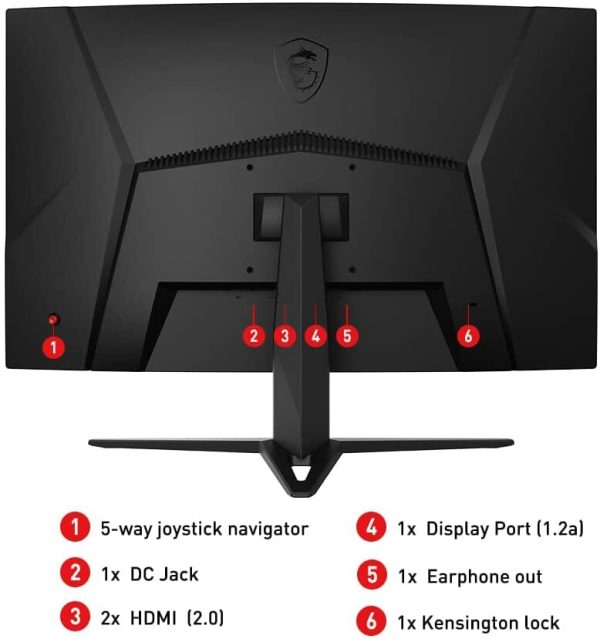 MSI Optix G32CQ4 QHD 1500R Curvo 165Hz G32CQ4 - Imagen 4