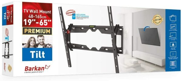 ¡Oferta! BARKAN BASE  INCLINADA 19" A 65" 50KG PACK 5 UND E310+ - Imagen 2