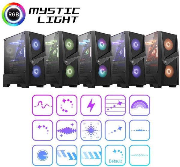 CASE MSI GAMING CASE MID ATX FORGE 100R ARGB FORGE-100R - Imagen 7