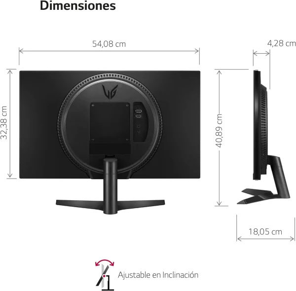 LG 24¨ GAMING ULTRAGEAR MONITOR 144HZ FHD WIDE 24GN60R-B - Imagen 2