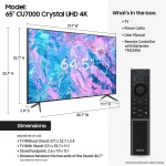¡Oferta! SAMSUNG Serie Crystal UHD CU7000  65" UN65CU7000PXP - Imagen 3