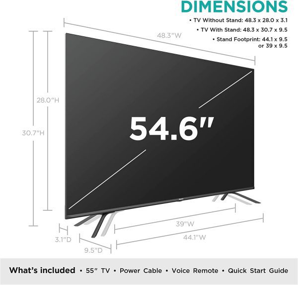 Hisense 55" Serie Quantum H8G Android 4K UHD ULED 55H8G1 - Imagen 4