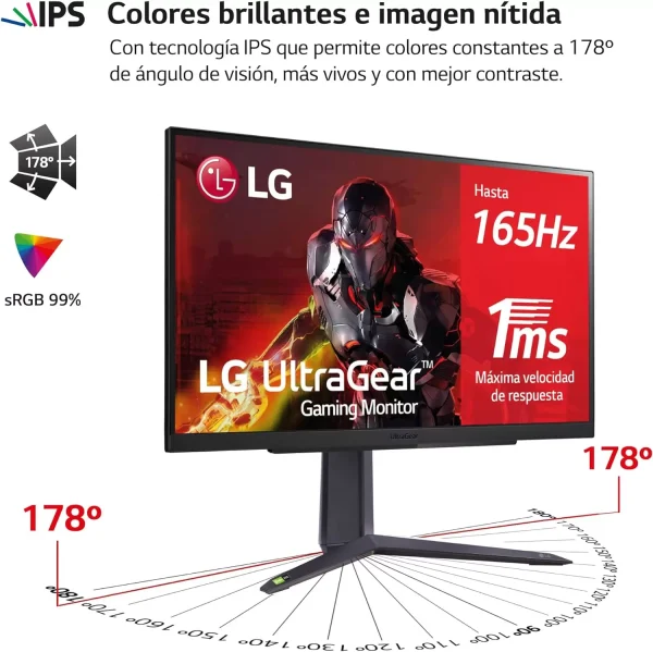 LG 27GR75Q-B - Monitor Gaming Ultragear 27" 27GR75Q-B.AWP - Imagen 3