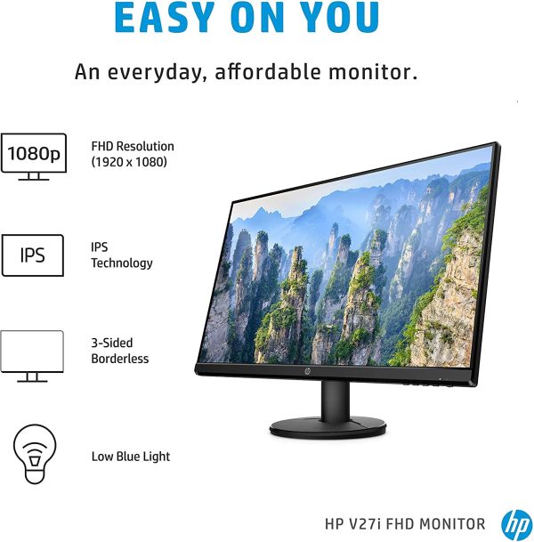 HP MONITOR V27I FHD 27" IPS 1920x1080 HDMI VGA 9SV92AA - Imagen 2