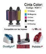 ¡Oferta! Evolis R3314 Cinta Color YMCKOK 200 imágenes R3314 - Imagen 4