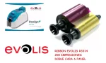 ¡Oferta! Evolis R3314 Cinta Color YMCKOK 200 imágenes R3314