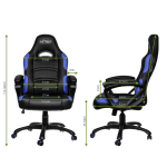 SILLA GAMING  GAMEMAX NEGRA-AZUL GCR07 BL - Imagen 8