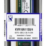 Kingston MEMORIA VALUE RAM 4GB 1600 Mhz DIMM KVR16N11S8/4