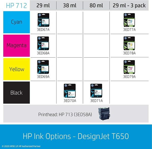 ¡Oferta! HP DesignJet T650 24" Color Plotter 5HB08A - Imagen 2