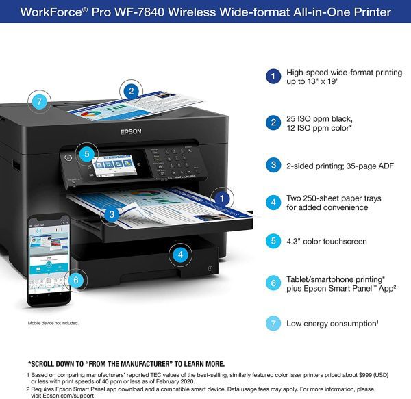 ¡Oferta! Epson WorkForce Pro WF-7840 All-in-One  C11CH67201 - Imagen 3