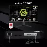 ¡Oferta! MSI 27" MAG MP275QF 2K MONITOR QHD 9S6-3CE21M-014 - Imagen 3