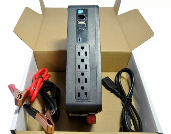 CDP XVC-712 INVERSOR CARGADOR 4 Tomas 2USB LCD XVC-712 - Imagen 2