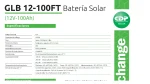 CDP Batería GLB 12-100FT 12V 100Ah GLB 12-100FT - Imagen 5