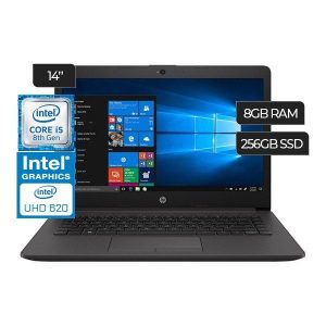 NOTEBOOK HP 14" 240 G7 I5-8265U 8GB 256GB SSD M.2 FREEDOS INGLES 6HL15EA#ABE