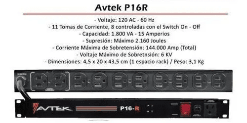 P16-R-1.png AVTEK Supresor de sobrevoltaje P16-R - Imagen 1