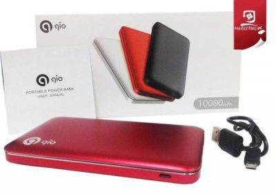 Power Bank Cargador Portátil 10000 mah Gio Gp0501b - Imagen 1