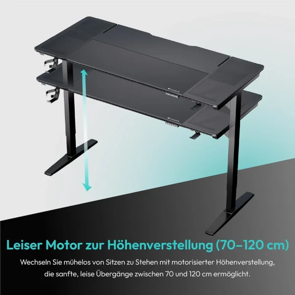 AEROCOOL LAB-X BLACK MESA 170x75CM LAB-X BLACK - Imagen 4