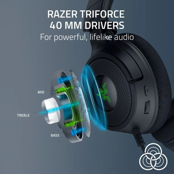 ¡Oferta! RAZER GAMING KRAKEN V4 X/ 3.5MM/ USB-C RZ04-05180100-R3U1 - Imagen 2