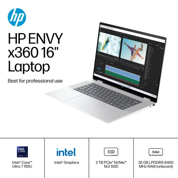 ¡Oferta! HP ENVY 2 EN 1 16-AC0033DX ULTRA 7 155U 32GB 2TB 16" 9S1R9UA#ABA - Imagen 2