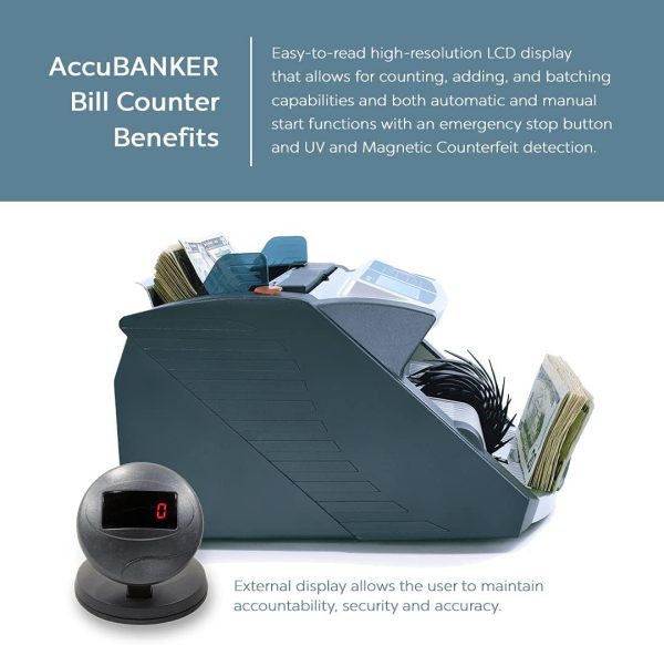 ¡Oferta! Accubanker AB1100 Plus Contadora Comercial Billetes AB1100 - Imagen 4