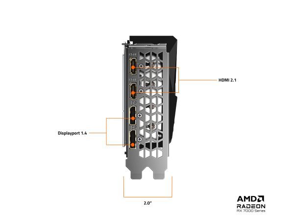 GIGABYTE RADEON RX 7600 OC GAMING 8GB GV-R76GAMING OC-8GD - Imagen 4