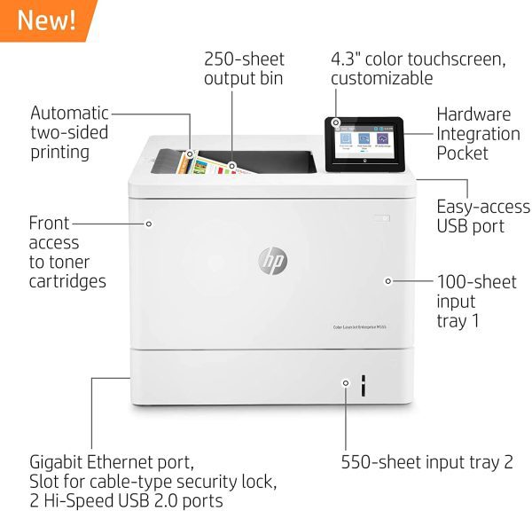HP LaserJet Enterprise M555dn Color Duplex 7ZU78A - Imagen 2