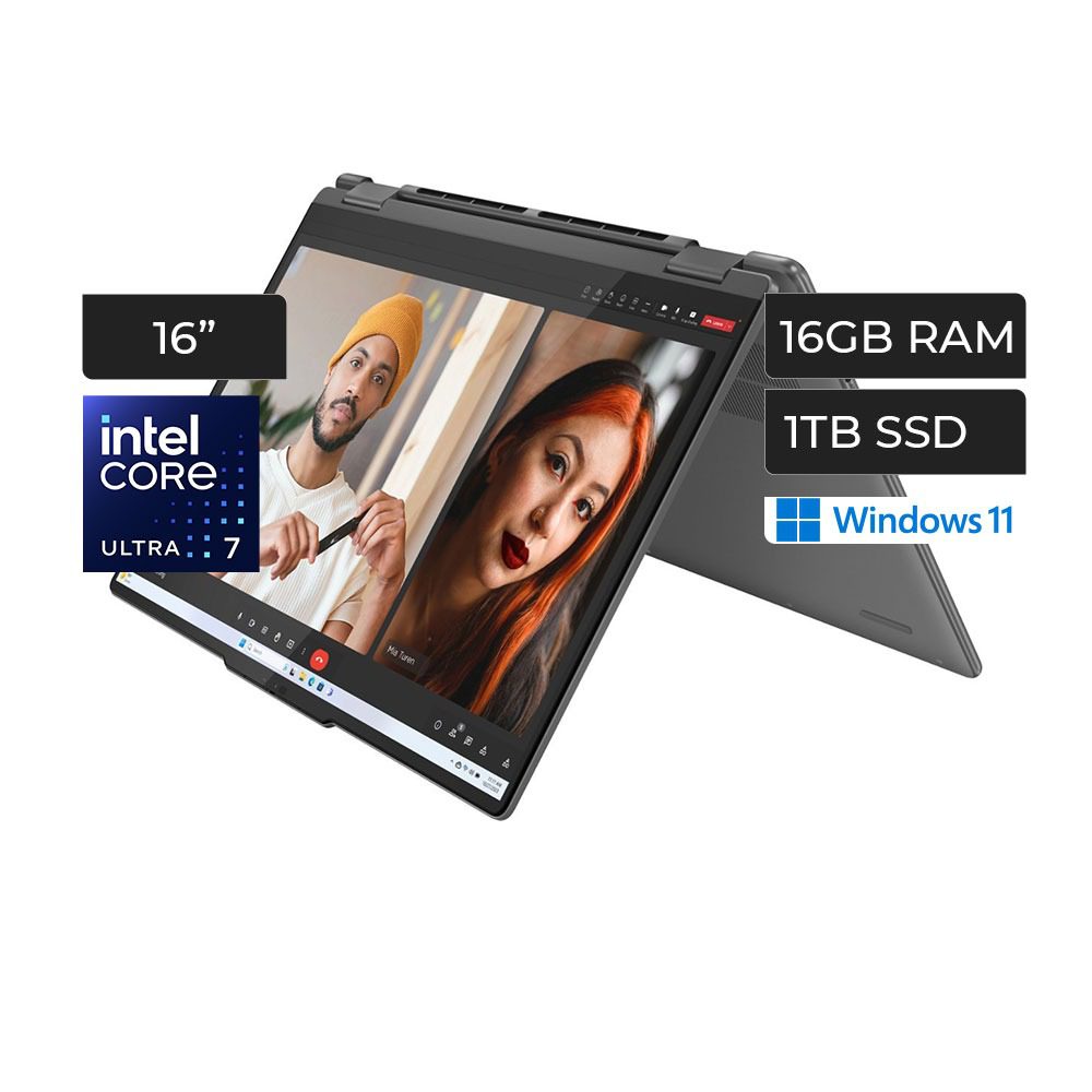 83DL0002US.jpg LENOVO YOGA 7 2 IN 1 ULTRA 7 155U 1.7GHZ 16GB DDR5 1TB 16" 16IML9 - Imagen 1